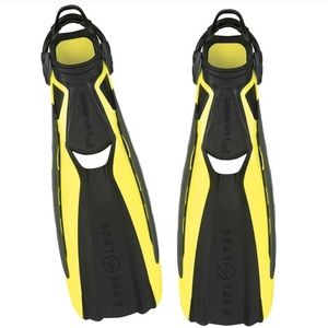 Aqua Lung Phazer Fins Yellow Snorkel Scuba Regular
